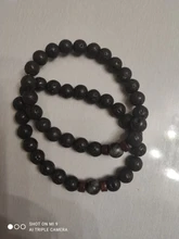 Pulsera de cuentas estilo tibetano para hombre, brazalete de abalorios, piedra de luna, diseño lava, buda, budista, chacras