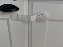 10 unids/lote de cerradura para niños, protección de bloqueo, puertas de seguridad para niños, cierre de seguridad de plástico