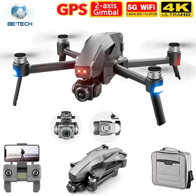 Original 2021 M1 Pro 2 drone 4k HD mechanical 2-Axis gimbal camera 5G wifi gps system supports TF card drones distance 1.6km |