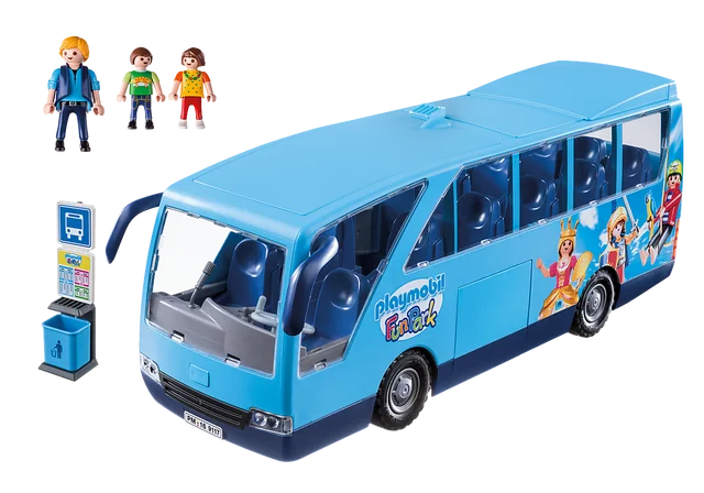 Playmobil ® 9117 Funpark Autobús Escolar, Original, Clics, Regalo, Niño,  Niña, Juguete, Obras - Figurines - AliExpress