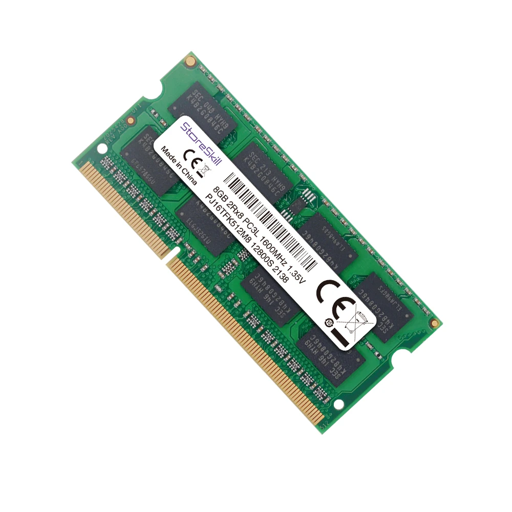 StoreSkill pamięć SODIMM DDR3L 2GB 4GB 8GB 10600 1333 12800 1600 dla pamięci Ram pamięci DDR3