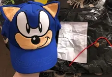 Gorra de béisbol a la moda para niños, gorro de algodón con imagen de animación de juego Popular, Sonic, 2 a 8 años, transpirable