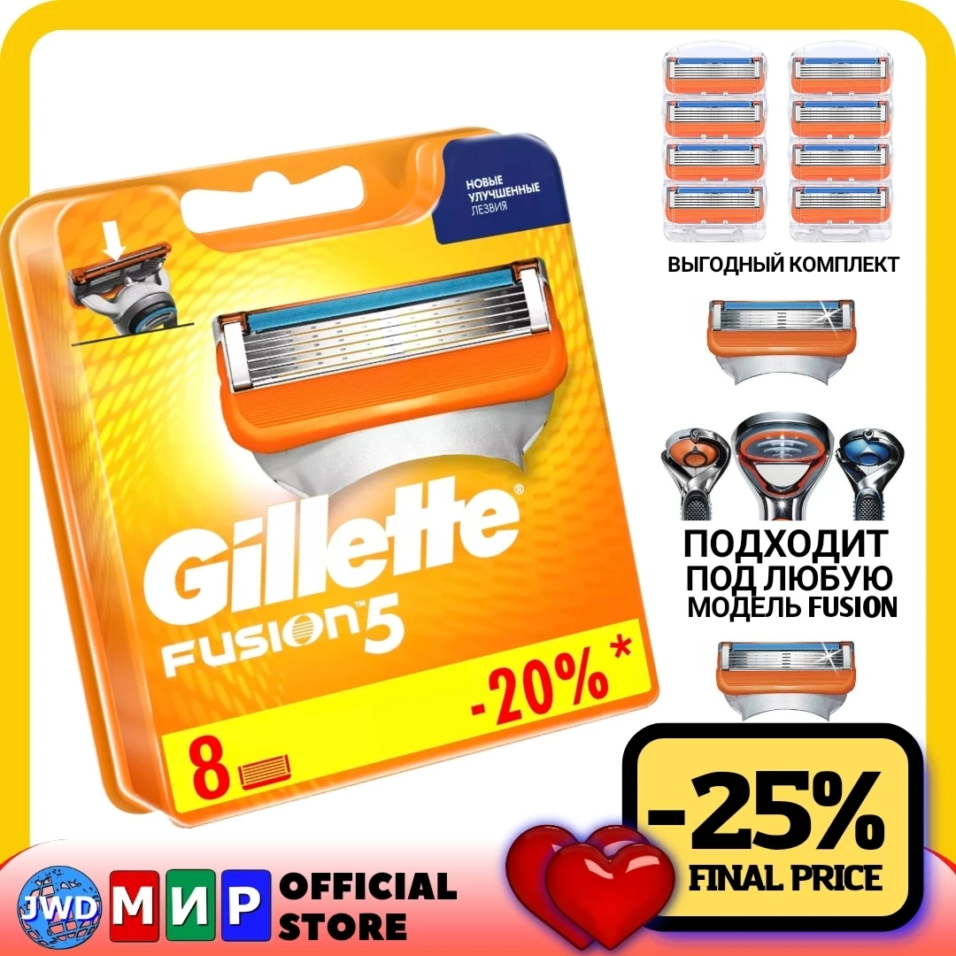 Сменные кассеты Gillette Fusion5