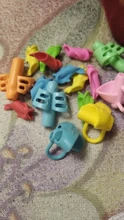 Portalápices de dos dedos de silicona para bebé, aprender a escribir, herramienta ortótica, cubierta de lápiz, papelería, 3 juegos de regalo, 2 juegos de peces
