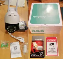 Cámara IP de seguridad para exteriores, dispositivo de vigilancia con seguimiento automático, WIFI, 1080P, HD, PTZ, alarma humana, domo de velocidad, Audio bidireccional, H.265