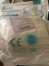 Mascarilla FFP2 KN95 de 5 capas con filtro reutilizable, máscara protectora para la boca, antigotas, KN95, CE, 100 Uds.