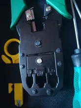 Herramientas de reparación para medidor LAN, juego portátil de instrumentos RJ45 para red local, kit de alicates, abrazadera, probador, cables, tenazas de crimpado y prensado, 14 unidades por set