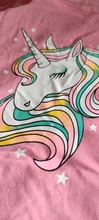 T-Shirt Children Clothing Short Unicorn Party Toddler Girl Baby Boy Kids for Tee-Tops
