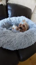 Pet bed for dog donut bed plush cat bed accessories kennels for dogs mascotas productos