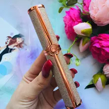 Pluma del condensador de ajuste para cejas para mujer, depiladora Facial de maquillaje, Afeitadora eléctrica portátil indolora, depilación corporal