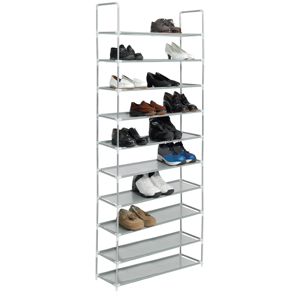 Canvas shoe rack shoe organizer 10 baldas up to 40 pairs of shoes