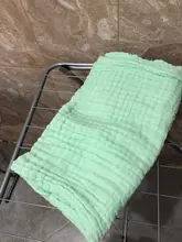 Manta de muselina para bebé recién nacido, edredón de algodón, 6 capas, Invierno