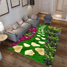 3D ковер больших и малых размеров. С фотопечатью в современном стиле