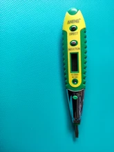 Probador de lápiz de prueba Digital, bolígrafo Detector de voltaje eléctrico, destornillador con pantalla LCD, CA/CC de 12-250V, para herramientas de electricista