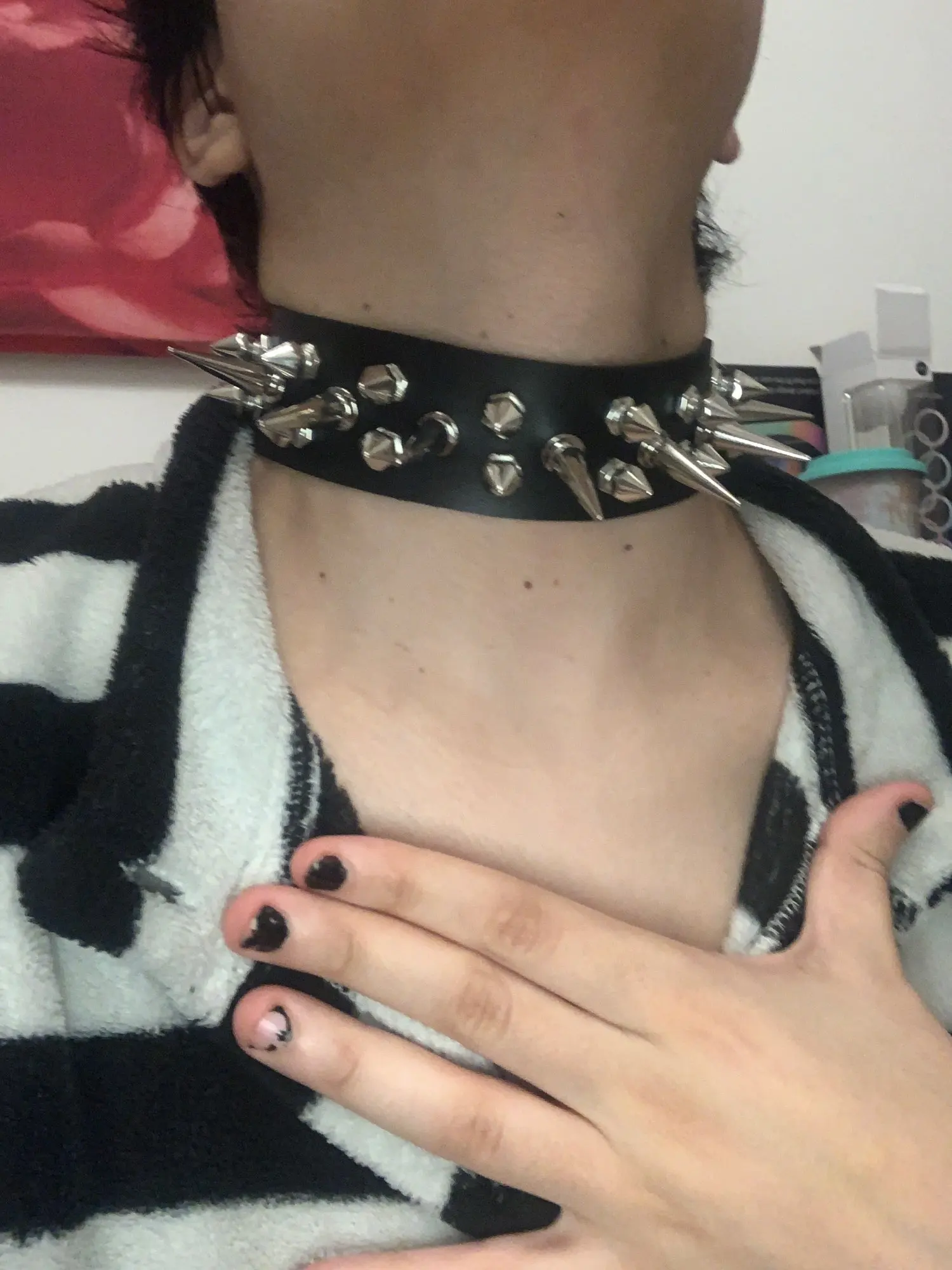 Punk Choker with two rows of Spikes photo review