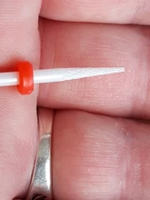 Broca de clavo de cerámica eléctrica para manicura, torno de fresa de uñas para pedicura, funciona como accesorio para limar o quitar esmalte, en variedad de tamaños disponibles