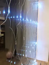 Curtain Garland Fairy-String-Light Led Net Mesh Window Christmas Wedding Party 2x2m 3x2m