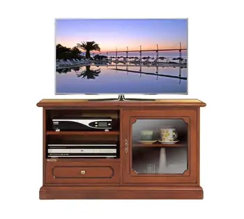 

TV Stand with furniture door to display cabinet and drawer