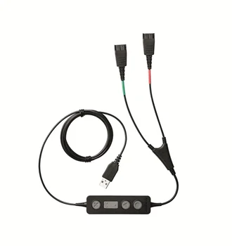 

Jabra Cord Link 265 Supervisor, USB to 2x Connector QD Black