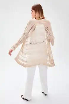

Trendyol Mink Braided Sweater Cardigan TWOAW20HI0016