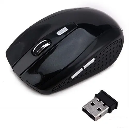 Receptor USB DPI ajustable, Ratón Óptico inalámbrico de 2,4 GHz, para PC, portátil y Escritorio