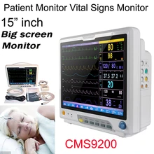 

CONTEC CMS9200 15'' TFT Display Multi-Parameter Patient Monitor Medical Machine SPO2 Heart Rate Monitor With Printer
