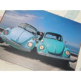 

Poster veneer VOLKSWAGEN Beetle Vintage decoration plate for room wall, lounge, bar, garage