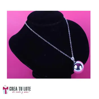 

Creatulote Caller de Angeles plated silver, 25mm, Ball sound, top 10 drives, chain links, out Bag organza pouches, jewelry