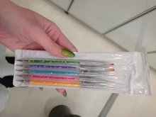 Uds 2 pincel delineador de manicura de Gel de uñas arte pintura plumas polaco que salpican lápiz cepillo para manicura uñas encantos herramienta de belleza