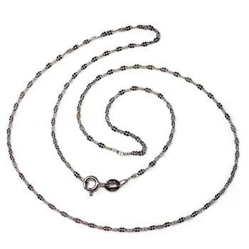 

White gold chain 18k solid 45 cm. 1.5mm. 1.40 grs. [9685]