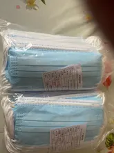 Mascarilla médica desechable no tejida, máscara quirúrgica de 3 capas con filtro, transpirable, antipolvo