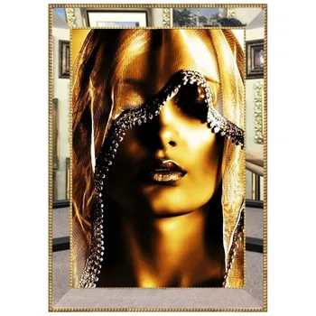

Luxury Mirror Framed Digital Glass Canvas Painting 45 * 60 cm
