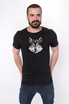 

Angemiel Wear Lineal Dog Cotton Black Male T-Shirt