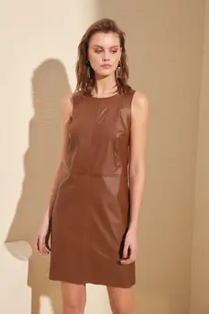 

Trendyol Leather Look Dress TWOSS20EL0477
