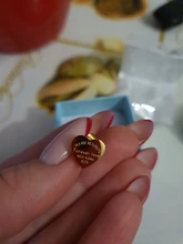 Martick-pendientes de corazón de color dorado para mujer, aretes de tuerca de corazón de color oro rosa con letras en inglés, joyería fina, regalo E161