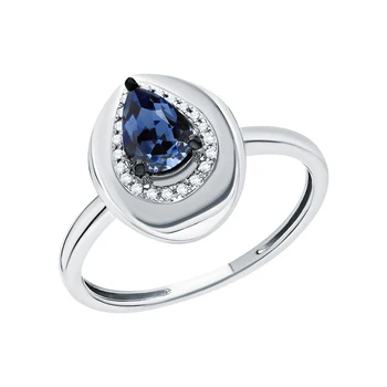 

Gold ring with sapphires and diamonds sunlight sample 585