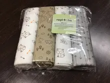 Ruyi-Manta de algodón para bebé, 4 unidades/paquete, 100%, supersuave, de franela, para recién nacido, 76x76CM