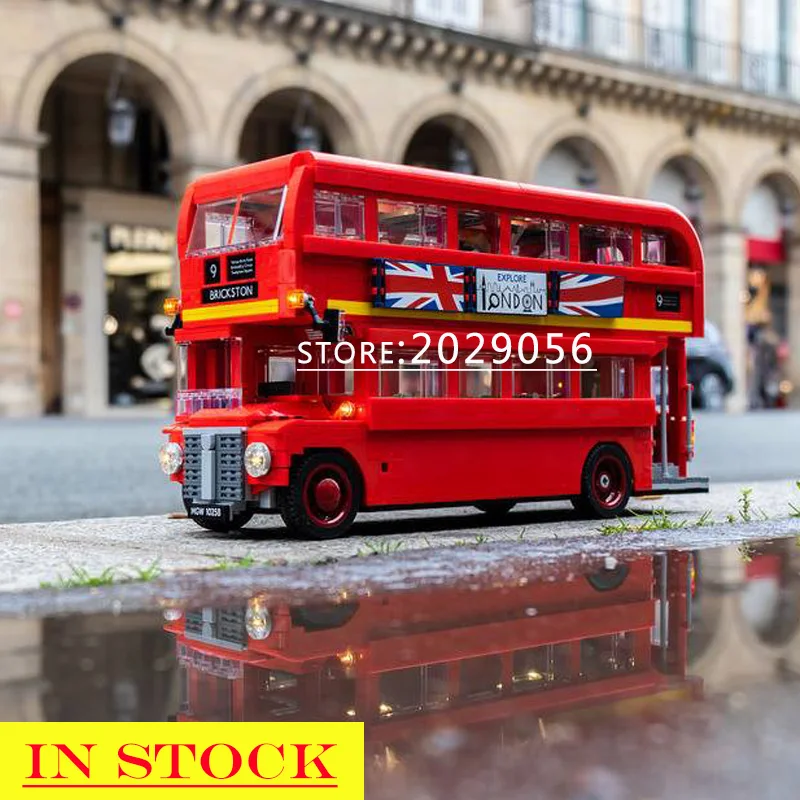 

In stock 21045 1686pcs CityBus Creator London Bus Building Block Bricks Toy Compatible 10258 DIY toys Children Christmas Gifts
