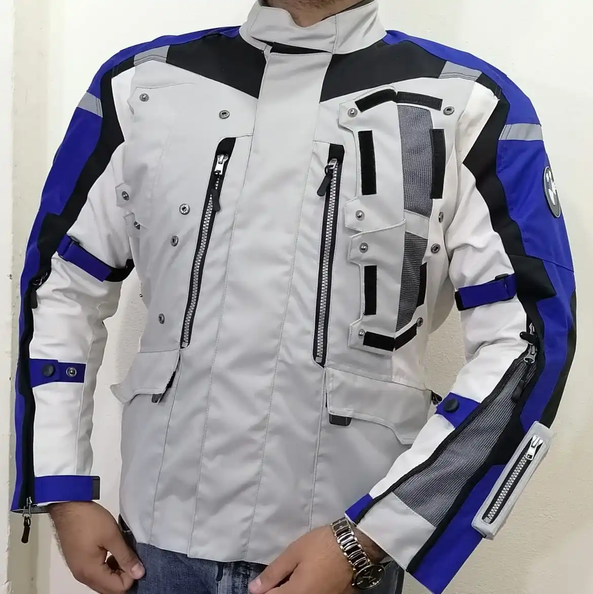 BMW Motorrad Rallye Gray/Blue Jacket 
