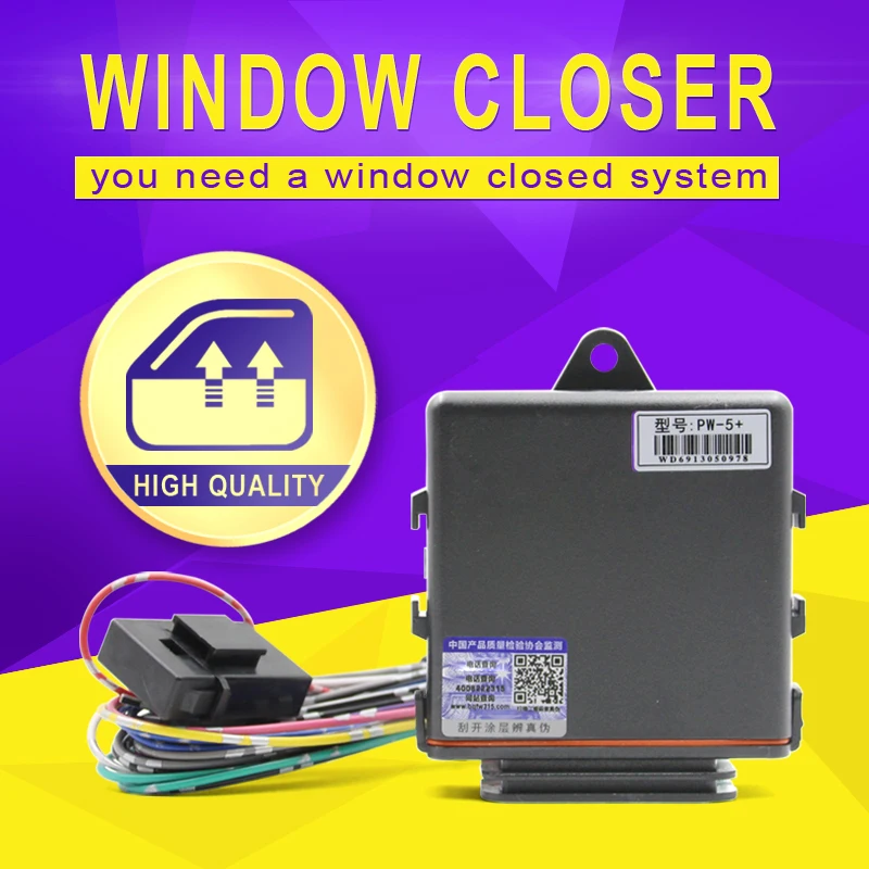 

Auto Window Closer for Car Alarm 4 Door Auto Safety Auto Close Window Roll Up Aoto Glass Opening/Closing Module System