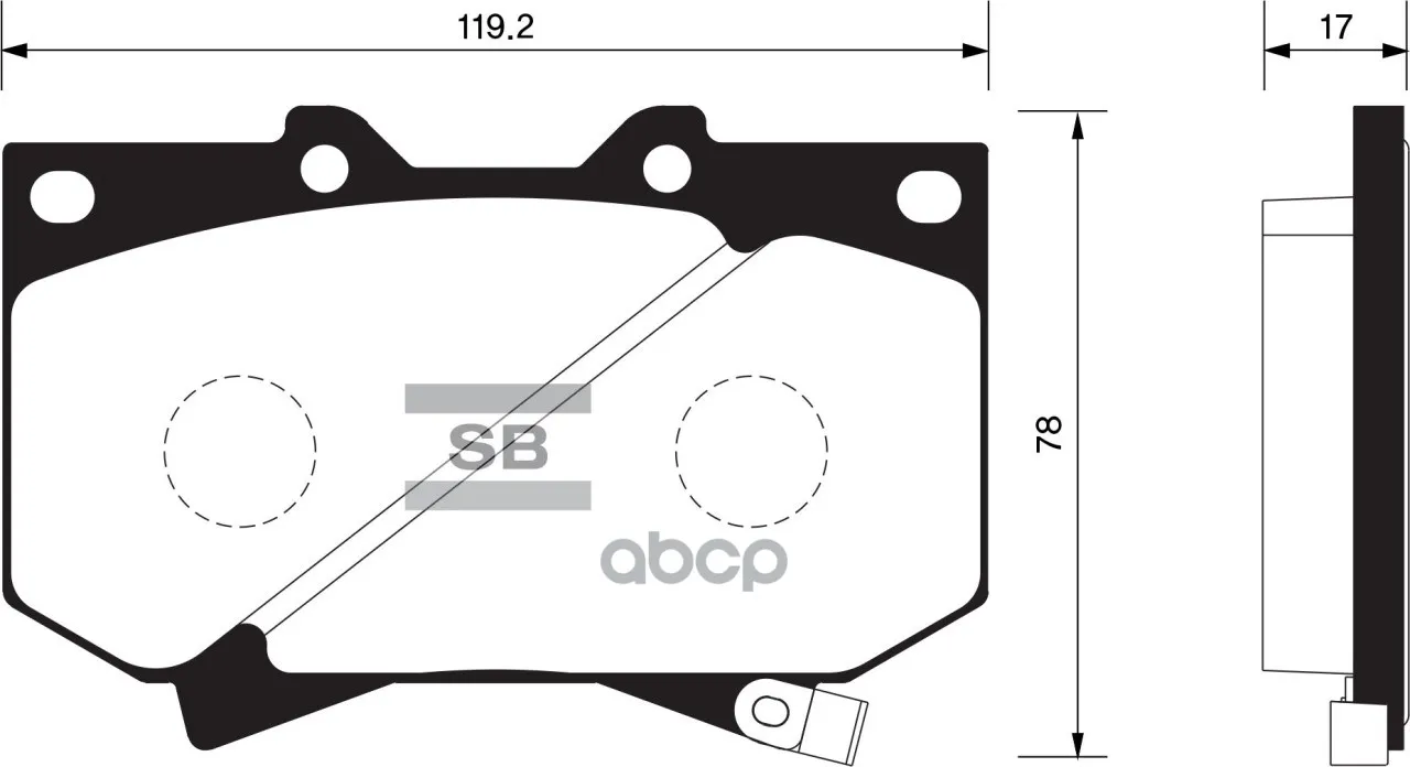 Колодки Тормозные Передние Sangsin Brake Sp1422 Sangsin brake арт. SP1422