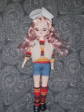 Muñeca BJD de 12 pulgadas con 22 articulaciones móviles, 30cm, Ojos de cerca, muñecas parpadeantes con ropa de moda, falda, vaqueros, juguetes para niñas, regalo