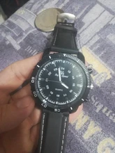 LinTimes-Reloj de pulsera deportivo para hombre y mujer, cronógrafo de cuarzo, con esfera redonda grande, a la moda para actividades al aire libre, Unisex