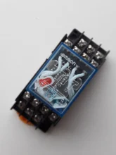 Electromagnetic-Relay Base Din-Rail-14-Pins MY4NJ AC220V Coil DC12V 4NC 4NO Small 1set