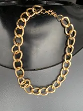Modyle-collares de Color dorado estilo Punk Vintage, cadena gruesa, collares y colgantes, joyería para mujer, venta al por mayor