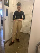 Harem Pants Trouser Female High-Waist Genuine-Leather Plus-Size New-Fashion Elastic Winter