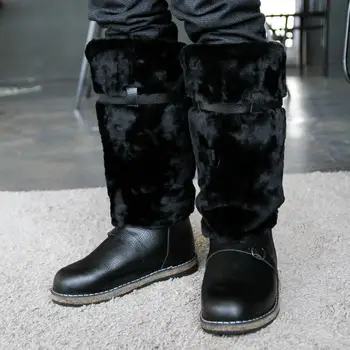 

UNTS men's high flying black, natural sheepskin, felt sole, winter boots, hunting, USSR Air Force, frost-resistant