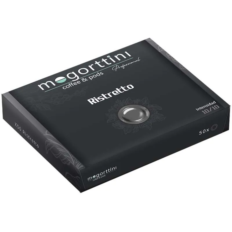 Ristretto Mogorttini, compatible with Nespresso professional 50 capsules.