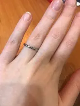 KNOCK titanio acero rosa oro Anti-alergia suave Simple boda parejas anillos bisutería para hombre o mujer regalo