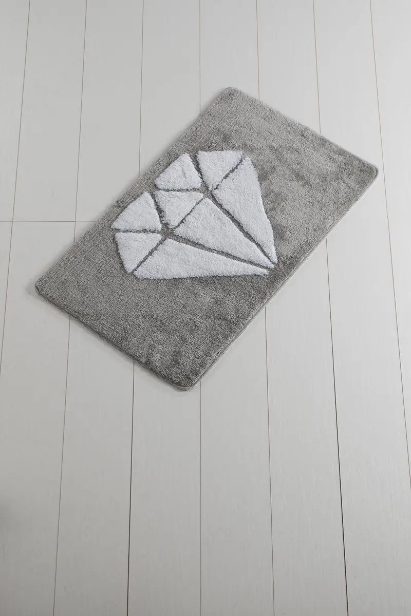 Коврик для ванной-коврики | коврик для ванной нескользящие Противоскользящие коврики алмазные серые 60X100 см
